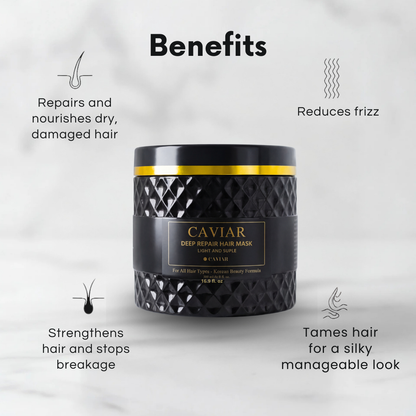 Korean Caviar Hair Mask – Deep Repair (16.9-fl.oz. / 500ml)