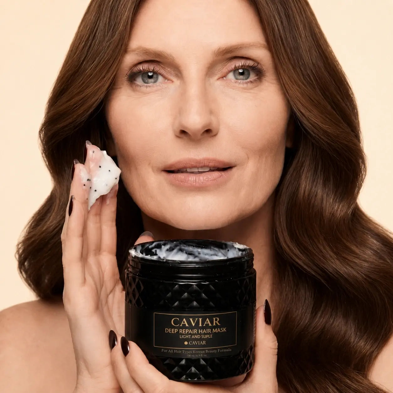 Korean Caviar Hair Mask — 3-Layer Repair
