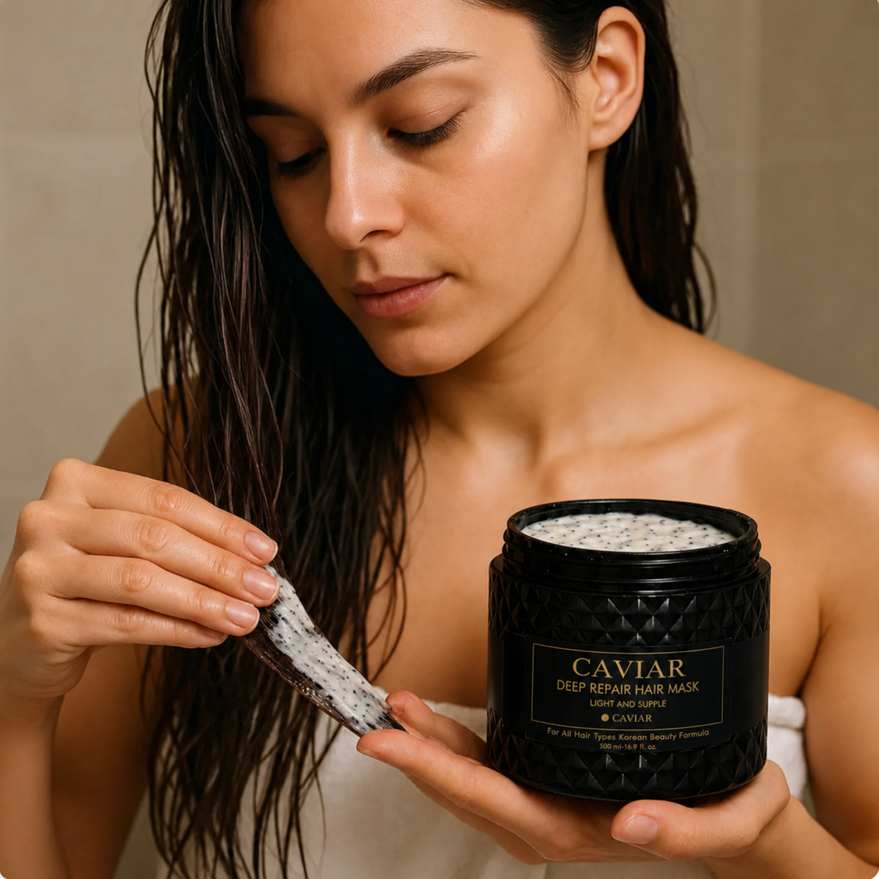 Korean Caviar Hair Mask – Deep Repair (16.9 fl.oz. / 500ml)